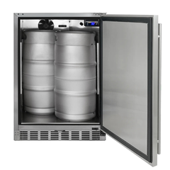Kegco - 24" Wide Built-In Outdoor All Stainless Steel Kegerator with Kit