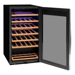 Allavino - Cascina Series 43 Bottle Dual Zone Freestanding Wine Refrigerator Cooler with Stainless Steel Door