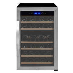 Allavino - Cascina Series 43 Bottle Dual Zone Freestanding Wine Refrigerator Cooler with Stainless Steel Door