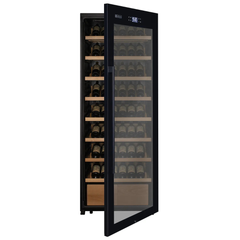 Allavino - 248 Bottle Single Zone Freestanding Wine Refrigerator with Display Shelving and Black Glass Door