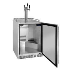 Kegco - 24" Wide Built-In Outdoor All Stainless Steel Kegerator with Kit