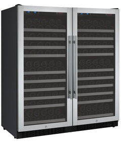 Allavino - FlexCount Series 256 Bottle Dual Zone Semi-Tall Side-by-Side Wine Refrigerators with Stainless Steel Doors