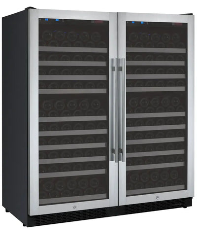 Allavino - FlexCount Series 256 Bottle Dual Zone Semi-Tall Side-by-Side Wine Refrigerators with Stainless Steel Doors
