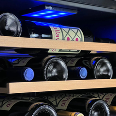 Allavino - Cascina Series 28 Bottle Dual Zone Freestanding Wine Cooler Refrigerator with Stainless Steel Door