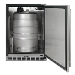 Kegco - 24" Wide Built-In Indoor Kegerator with Kit – Stainless Steel Door