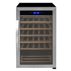 Allavino - Cascina Series 33 Bottle Single Zone Freestanding Wine Refrigerator Cooler with Stainless Steel Door