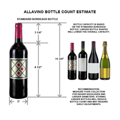 Allavino - Cascina Series 43 Bottle Dual Zone Freestanding Wine Refrigerator Cooler with Stainless Steel Door
