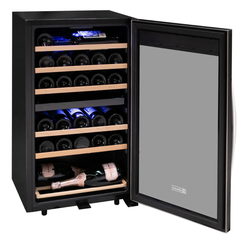 Allavino - Cascina Series 28 Bottle Dual Zone Freestanding Wine Cooler Refrigerator with Stainless Steel Door