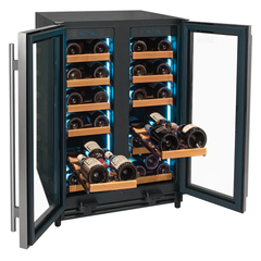 Allavino - Reserva Series 36 Bottle Dual Zone Wine Refrigerator with Stainless Steel French Doors