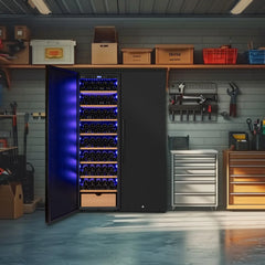 Allavino - 370 Bottle Side-by-Side Wine Vault with Solid Black Doors