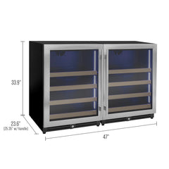 Allavino - Reserva Series Stainless Steel Side-by-Side Beverage Center