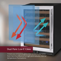 Allavino - Reserva Series 102 Bottle Dual Zone Built-in Luxury Wine Refrigerator