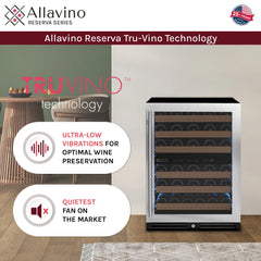 Allavino - Reserva Series 102 Bottle Dual Zone Built-in Luxury Wine Refrigerator
