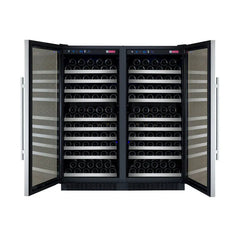 Allavino - FlexCount Series 256 Bottle Dual Zone Semi-Tall Side-by-Side Wine Refrigerators with Stainless Steel Doors