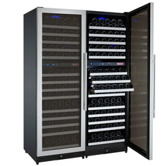 Allavino - FlexCount Series tall side-by-side wine refrigerator Stainless Steel Doors