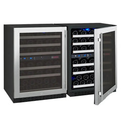 Allavino - FlexCount Series Side-by-Side Built-in Wine Refrigerators with Stainless Steel Doors