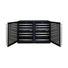 Allavino - FlexCount Series Side-by-Side Built-in Wine Refrigerators with Stainless Steel Doors