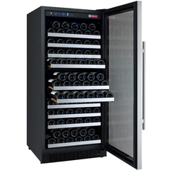 Allavino - FlexCount Series 128 Bottle Single Zone Built-in Wine Refrigerator with Stainless Steel Door - Right Hinge