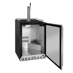 Kegco - 24" Wide Built-In Indoor Kegerator with Kit – Stainless Steel Door