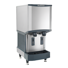 Scotsman Meridian 320 lb. Air-Cooled Nugget Ice and Water Dispenser with 12 lb. Storage