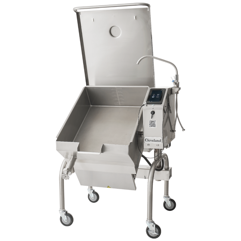 Cleveland PowerPan 40 Gallon Gas Manual Tilt Braising Pan with Standard Controls
