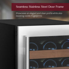 Allavino - Reserva Series Side-by-Side Wine Refrigerator/Beverage Center with Stainless Steel Doors