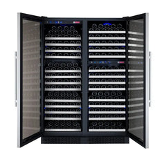 Allavino - FlexCount Series tall side-by-side wine refrigerator Stainless Steel Doors