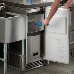 Scotsman 65 lb. Air-Cooled Undercounter Gourmet Ice Machine with 26 lb. Bin and Drain Pump