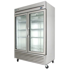 True - Refrigerator with two glass doors &  LED Lighting  T-49G-HC~FGD01