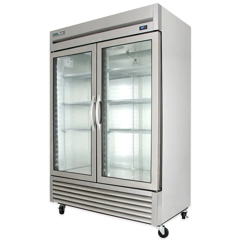True - Refrigerator with two glass doors &  LED Lighting  T-49G-HC~FGD01