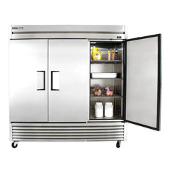 True T-72-HC 78  Three Section Reach In Refrigerator