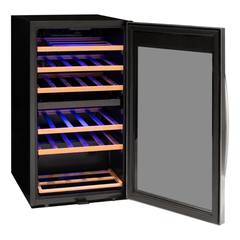 Allavino - Cascina Series 28 Bottle Dual Zone Freestanding Wine Cooler Refrigerator with Stainless Steel Door