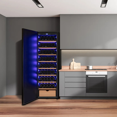 Allavino - 185 Bottle Single Zone Wine Vault with Solid Black