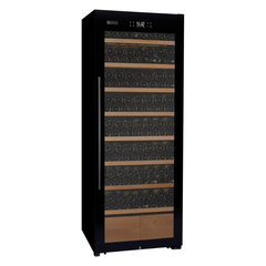 Allavino - 248 Bottle Single Zone Freestanding Wine Refrigerator with Display Shelving and Black Glass Door