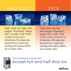 Manitowoc SPA162 22" Touchless Ice Dispenser (22", 120 lb)