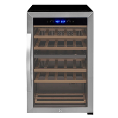 Allavino - Cascina Series 28 Bottle Dual Zone Freestanding Wine Cooler Refrigerator with Stainless Steel Door