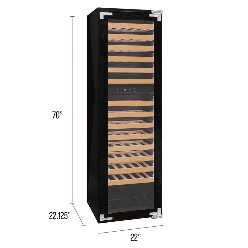 Allavino - 101 Bottle Dual Zone Panel Ready Wine Refrigerator