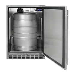 Kegco - 24" Wide Built-In Outdoor All Stainless Steel Kegerator with Kit
