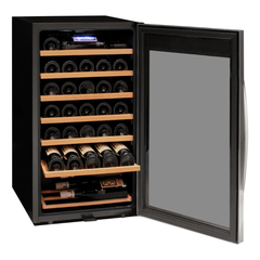 Allavino - Cascina Series 33 Bottle Single Zone Freestanding Wine Refrigerator Cooler with Stainless Steel Door