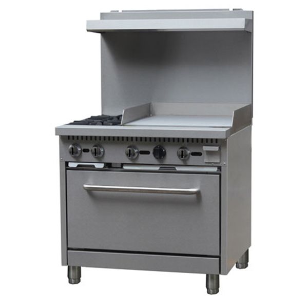 Black Diamond - GR-3624G/NG, Gas Range, 36