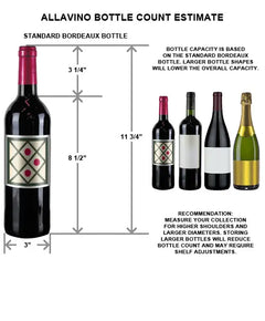 Allavino - Vite Series 99 Bottle Single Zone Freestanding Wine Cooler Refrigerator with Black Door - Right Hinge