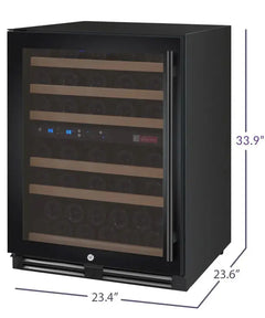 Allavino - FlexCount Series 56 Bottle Dual Zone Built-in Wine Cooler Refrigerator