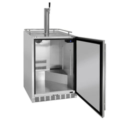 Kegco - 24" Wide Built-In Outdoor All Stainless Steel Kegerator with Kit