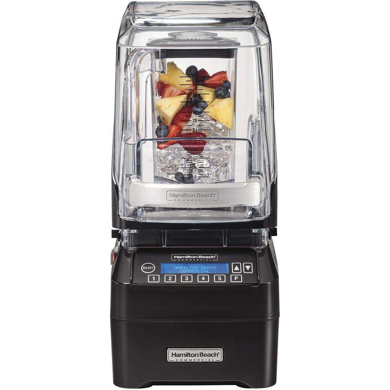 Hamilton Beach HBH750 The Eclipse Commercial Blender with Programmable Controls & Sound Enclosure – 48 Oz/1.4L Capacity, 3 HP