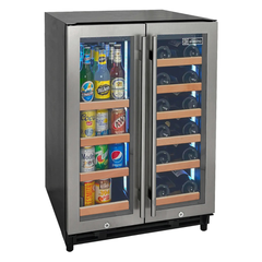 Allavino - Reserva Series 24" Wide Two Door Stainless Steel Wine Refrigerator/Beverage Center