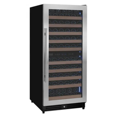 Allavino - 119 Bottle 55" Tall Dual Zone Stainless Steel Wine Refrigerator