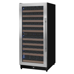 Allavino - 119 Bottle 55" Tall Dual Zone Stainless Steel Wine Refrigerator