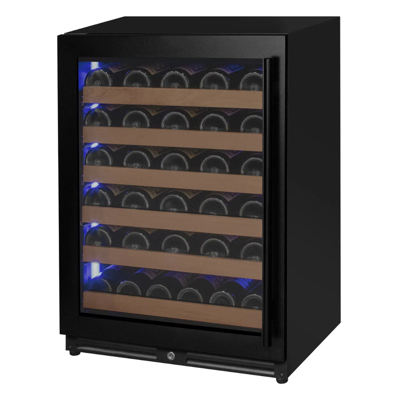 Allavino - Reserva Series 51 Bottle Single Zone Built-In Luxury Wine Refrigerator with Black Door