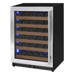 Allavino - Reserva Series 51 Bottle Single Zone Built-In Luxury Wine Refrigerator with Stainless Steel Door