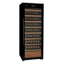 Allavino - 248 Bottle Single Zone Freestanding Wine Refrigerator with Display Shelving and Black Glass Door